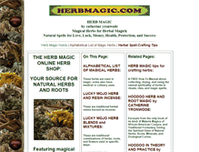 Tablet Screenshot of herbmagic.com
